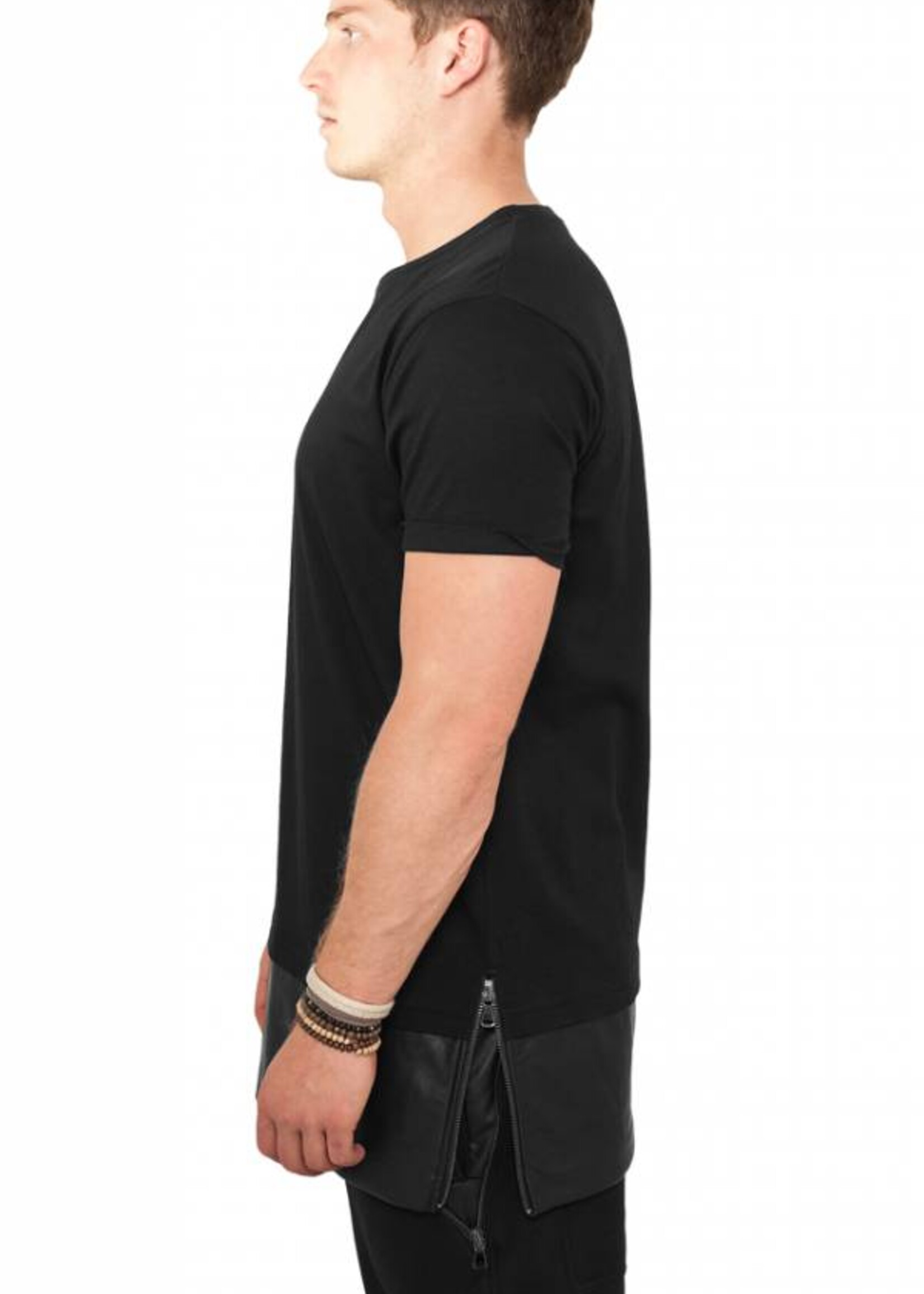 LEATHER BOTTOM LONG TEE (MEN)