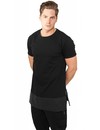 DESIGN YOUR OWN LEATHER BOTTOM LONG TEE (MEN)