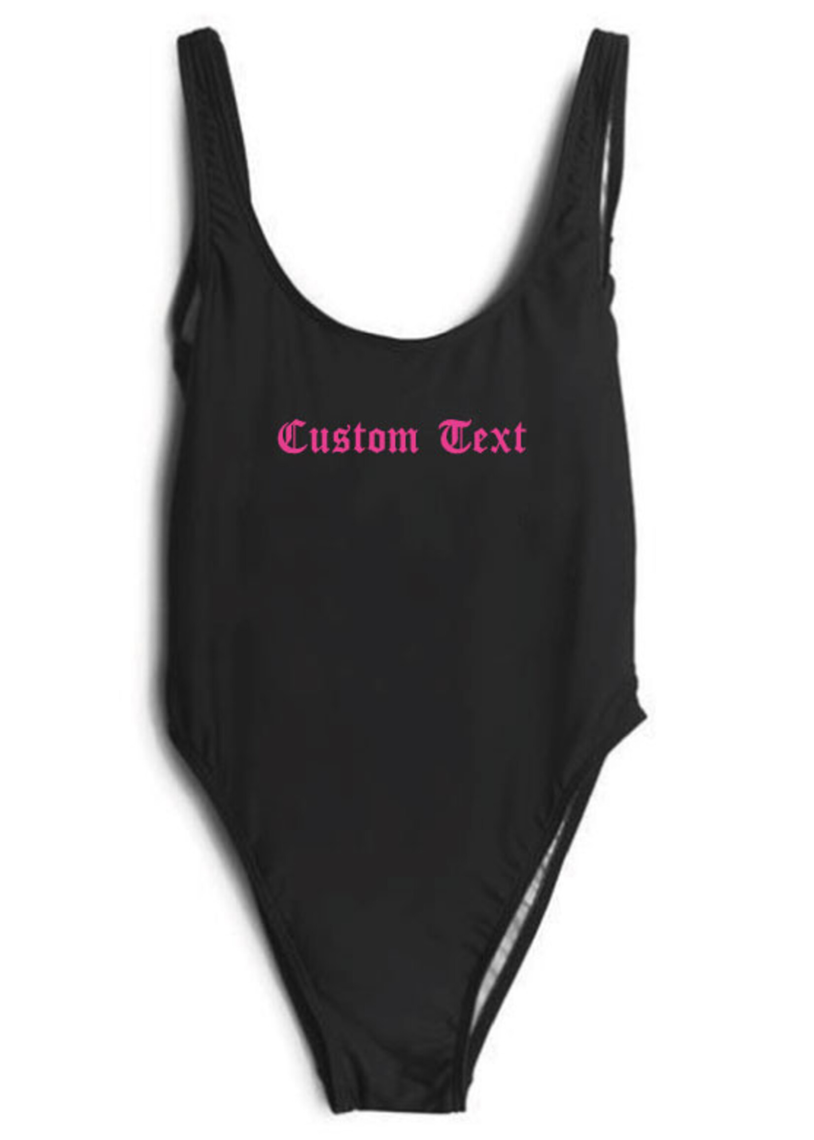 CUSTOM TEXT LA SWIMSUIT NEON