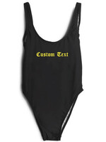 CUSTOM TEXT LA SWIMSUIT NEON