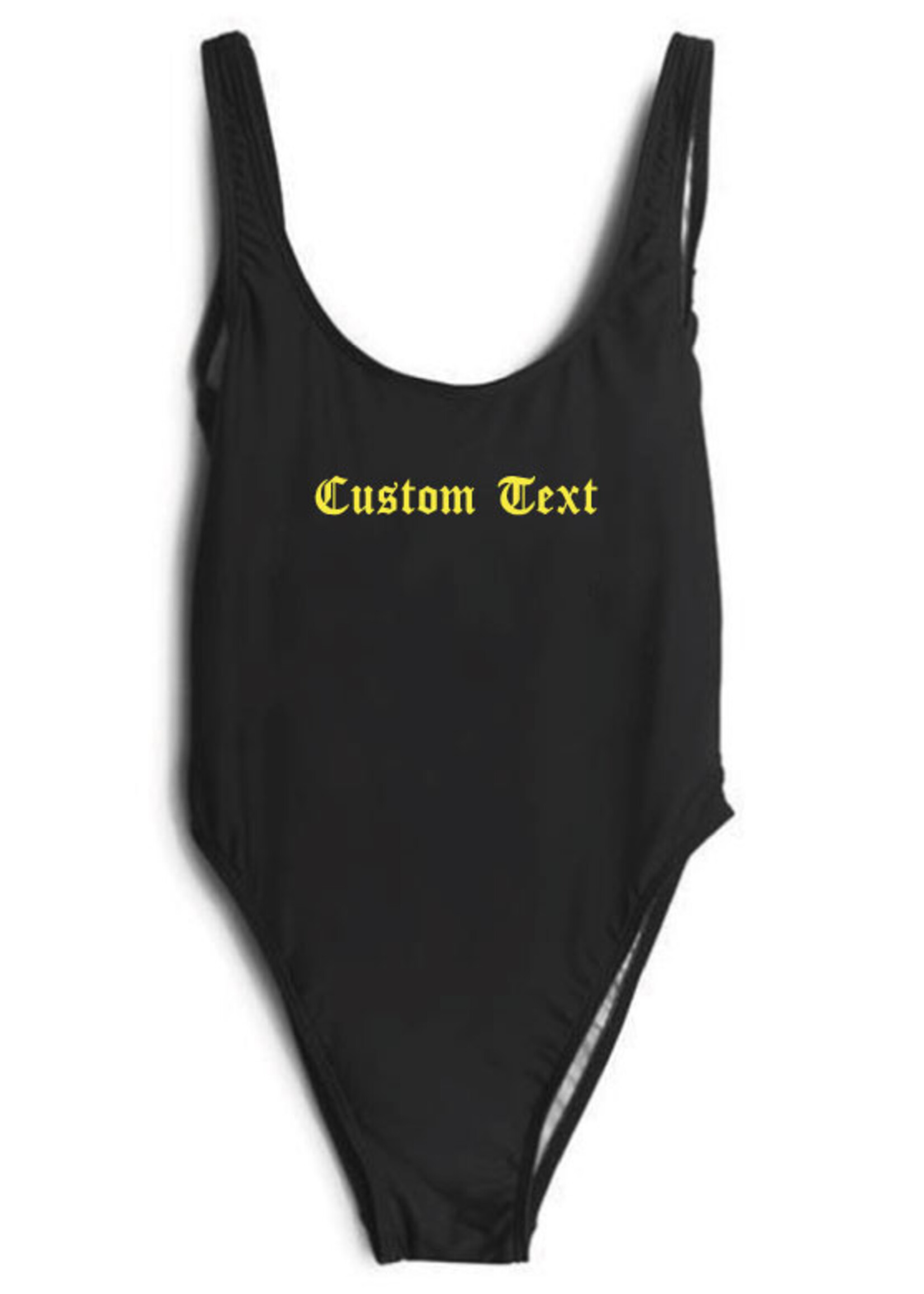CUSTOM TEXT LA SWIMSUIT NEON