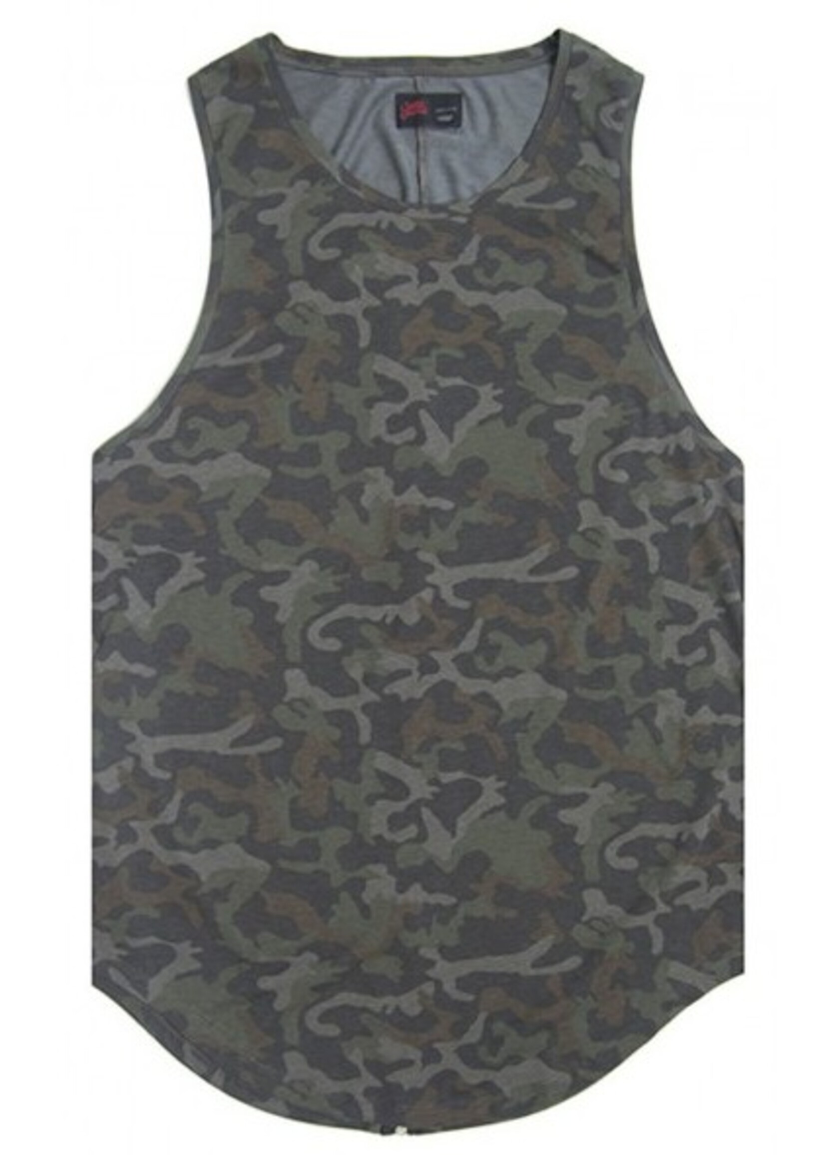 SIXTH JUNE ZIPPER LONG TANKTOP CAMO