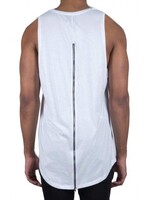 SIXTH JUNE ZIPPER LONG TANKTOP WHITE