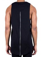 SIXTH JUNE ZIPPER LONG TANKTOP BLACK