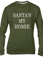 SANTA'S MY HOMIE SWEATER (WMN)