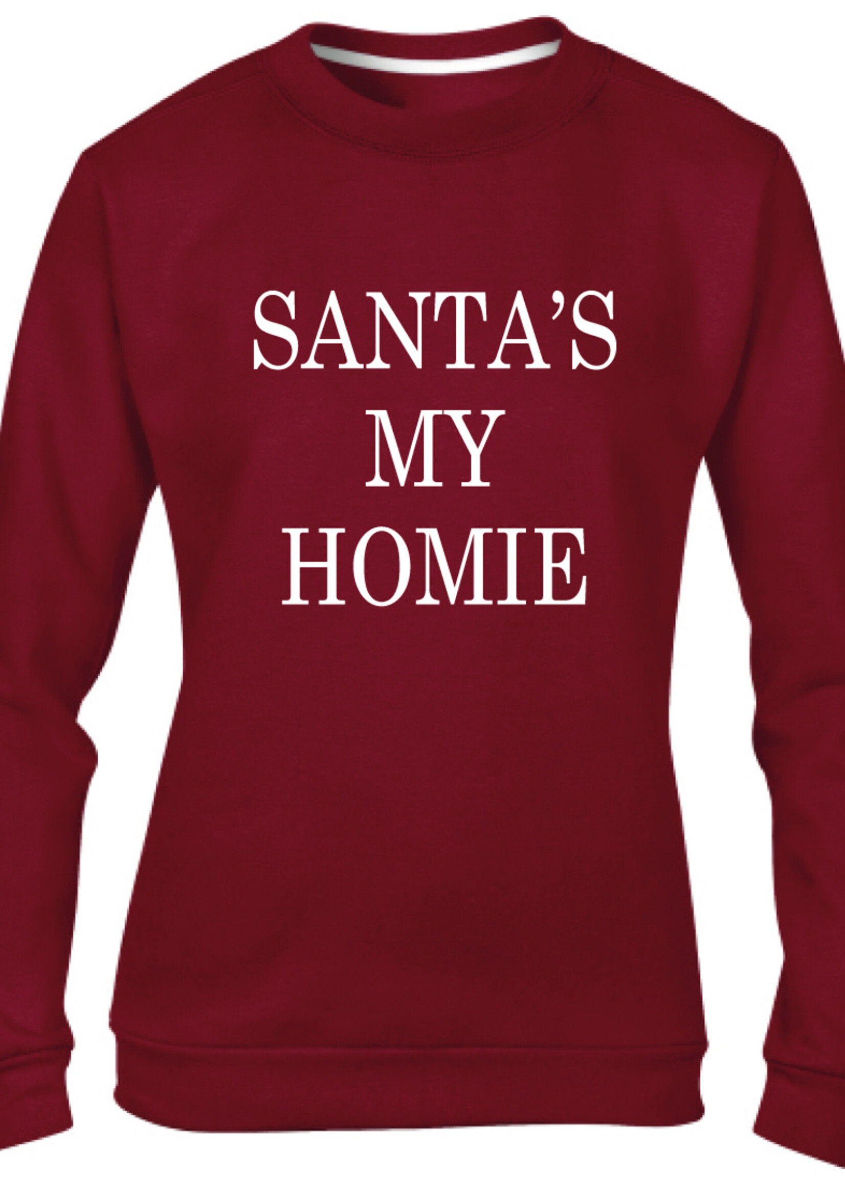 SANTA'S MY HOMIE SWEATER (WMN)