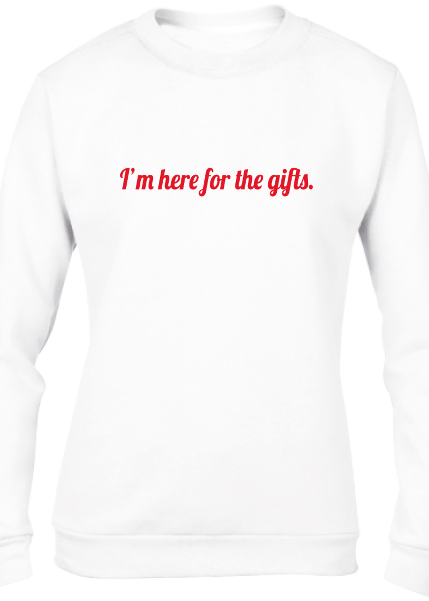 I'M HERE FOR THE GIFTS SWEATER (WMN)
