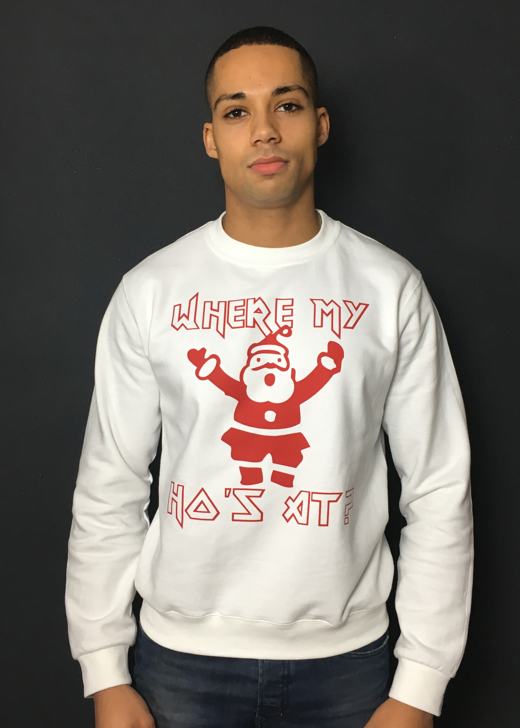 WHERE MY HO'S AT? SWEATER (MEN)