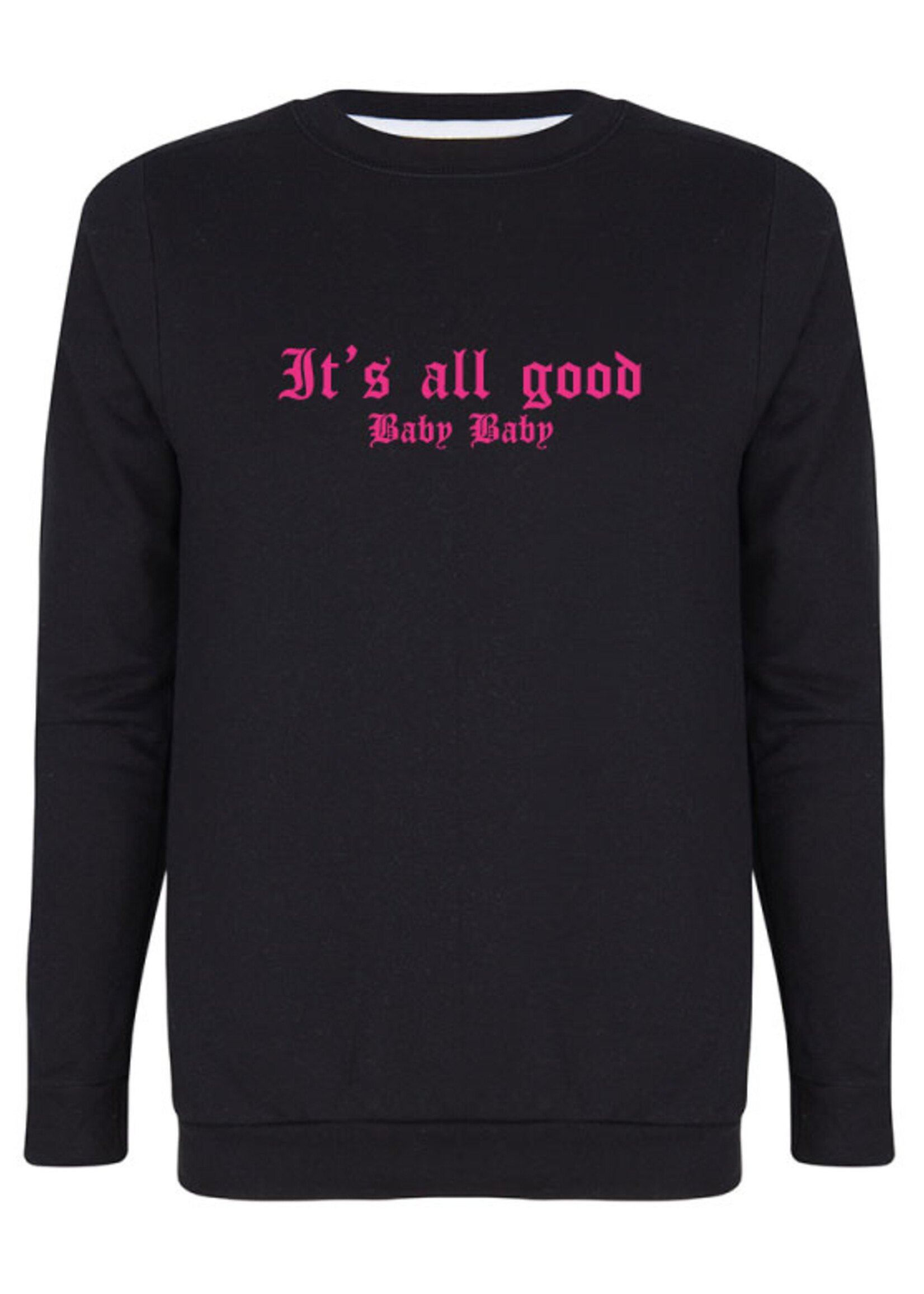 IT'S ALL GOOD SWEATER NEON PRINT
