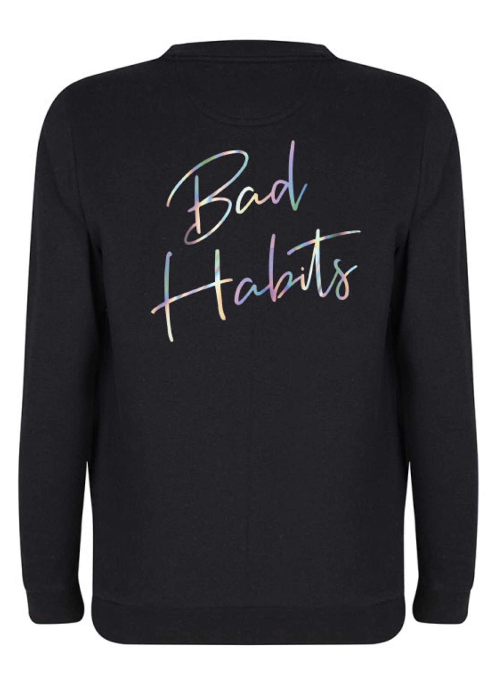 BAD HABITS SWEATER HOLOGRAPHIC