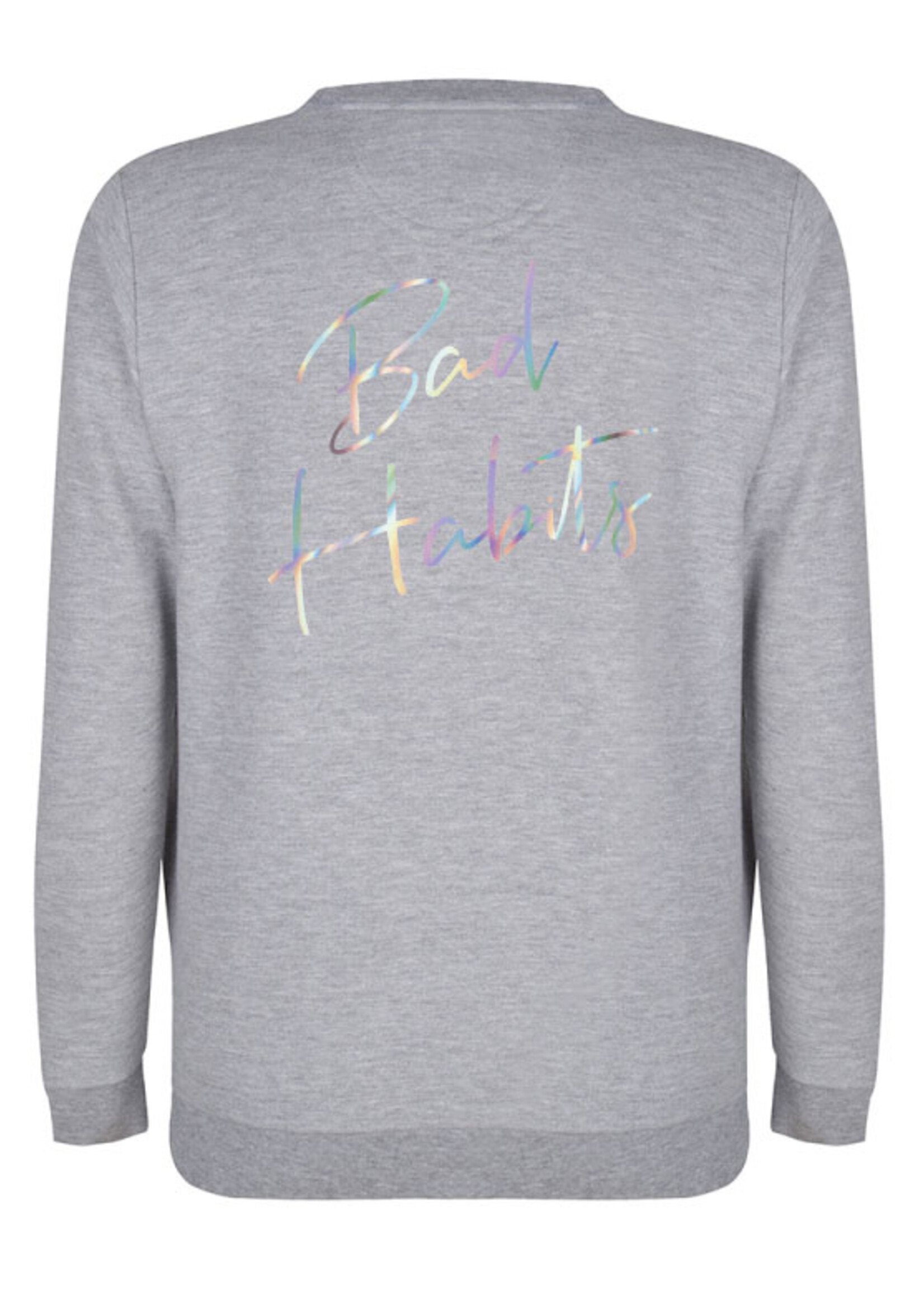 BAD HABITS SWEATER HOLOGRAPHIC
