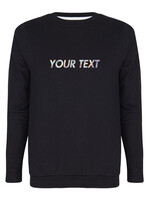 CUSTOM TEXT SWEATER HOLOGRAPHIC