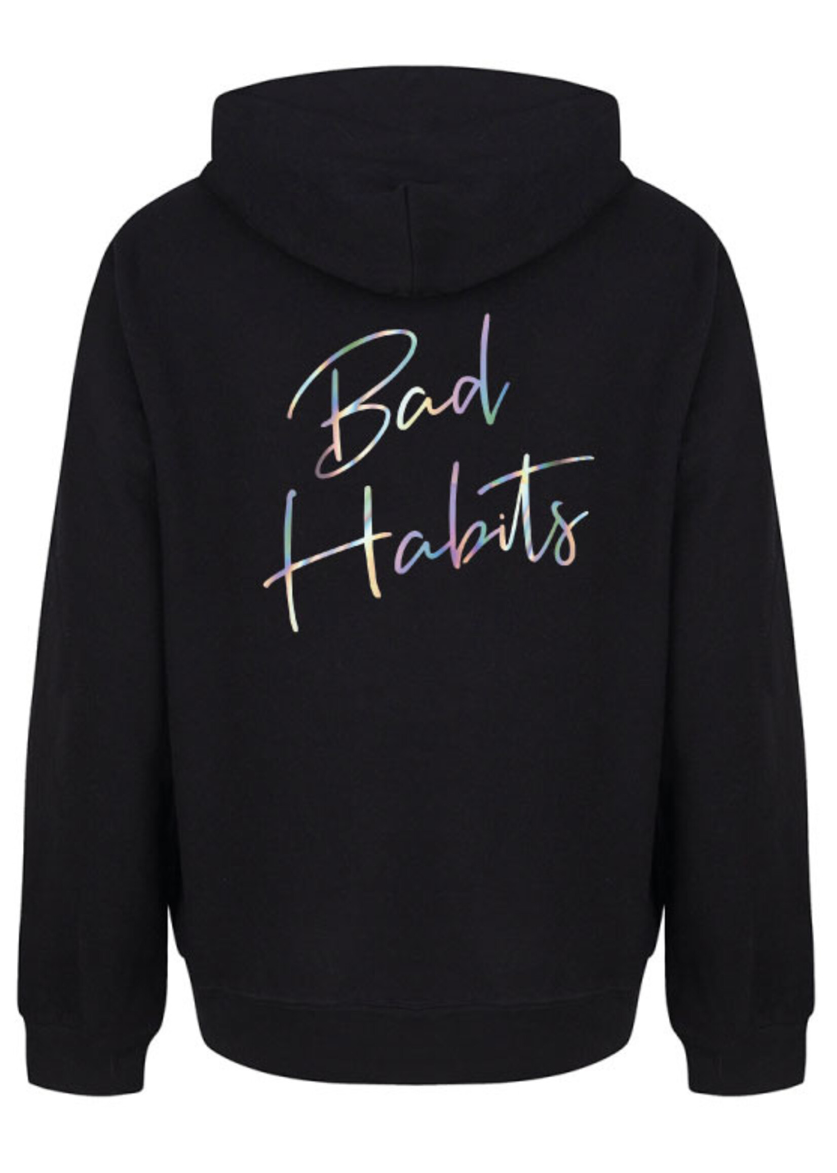 BAD HABITS SIGNATURE HOODIE HOLOGRAPHIC PRINT