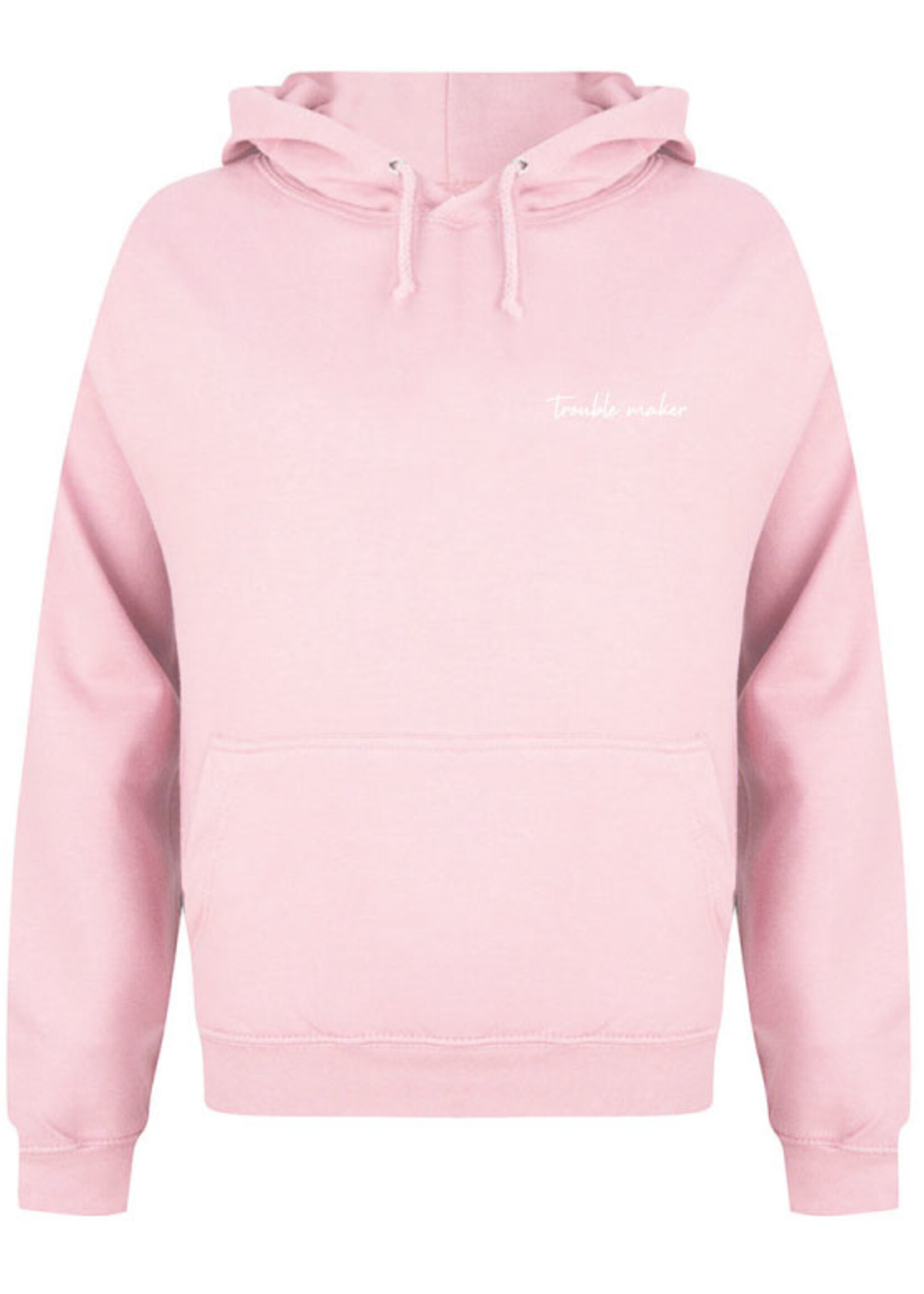 TROUBLE MAKER HOODIE SOFT PINK