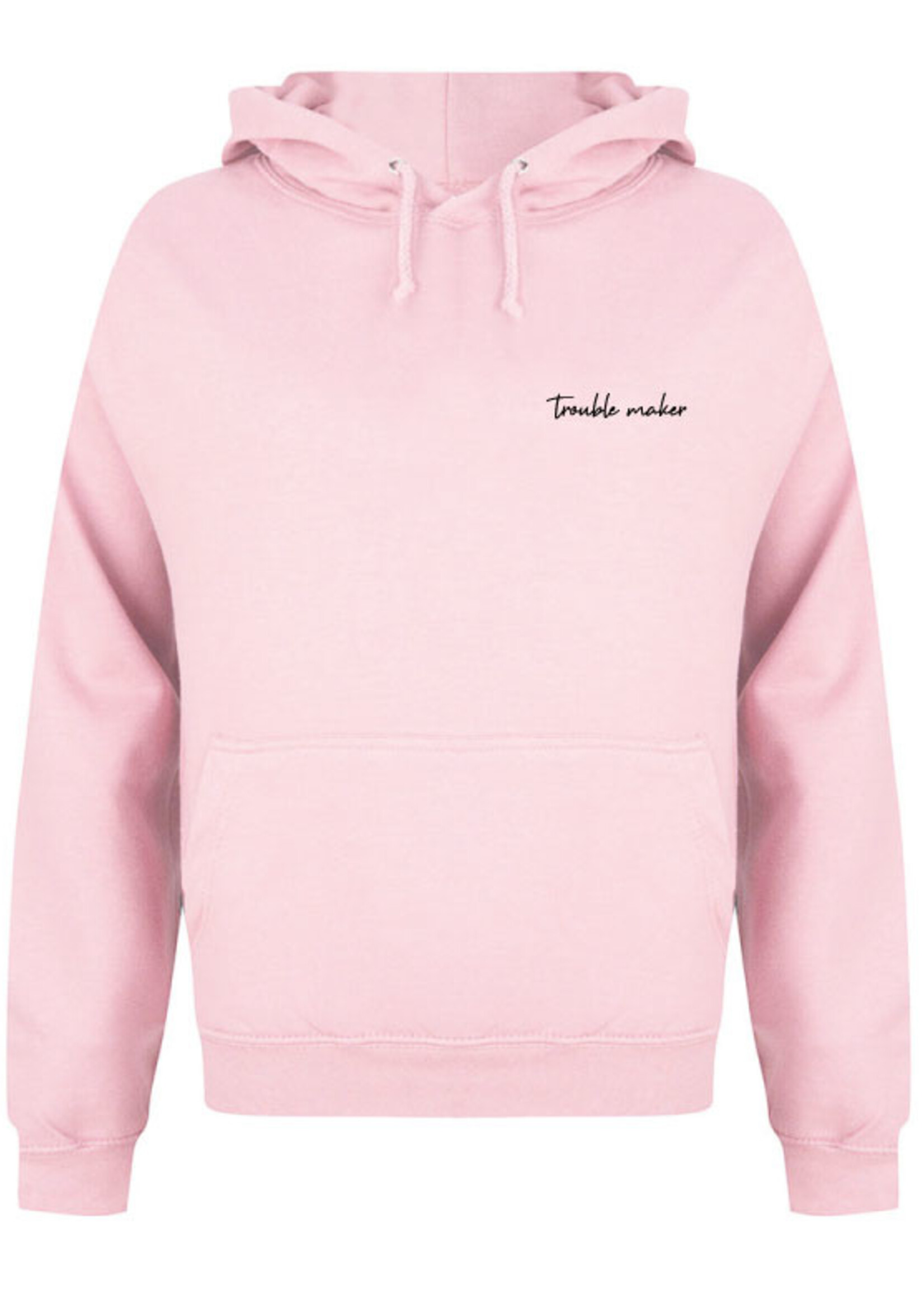 TROUBLE MAKER HOODIE SOFT PINK