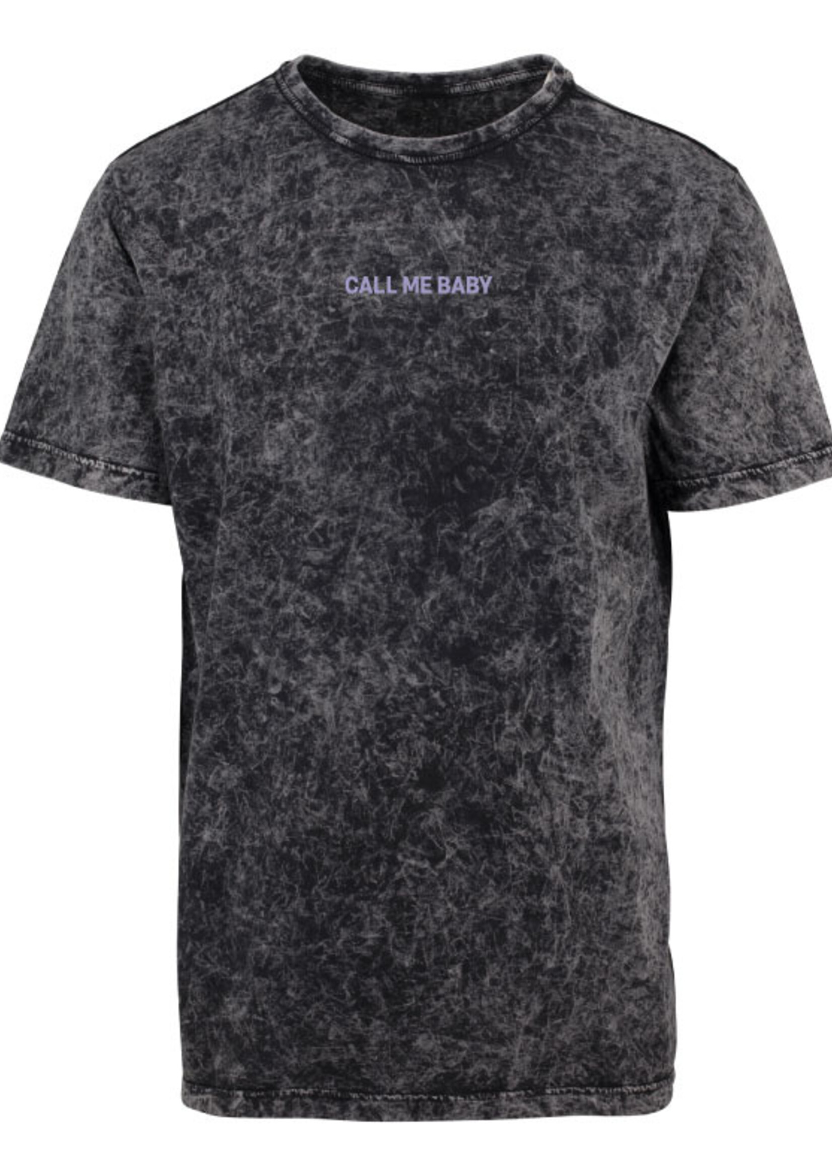 CALL ME BABY ACID TEE BLACK