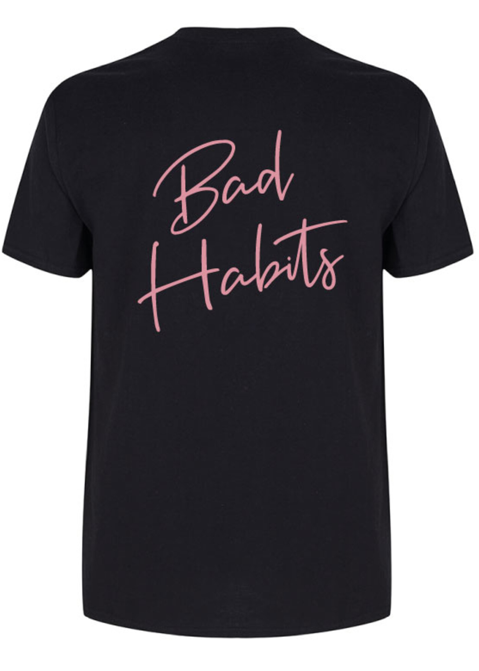 BAD HABITS SIGNATURE TEE SOFT PINK PRINT
