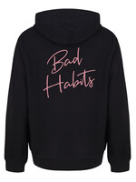BAD HABITS SIGNATURE HOODIE SOFT PINK PRINT