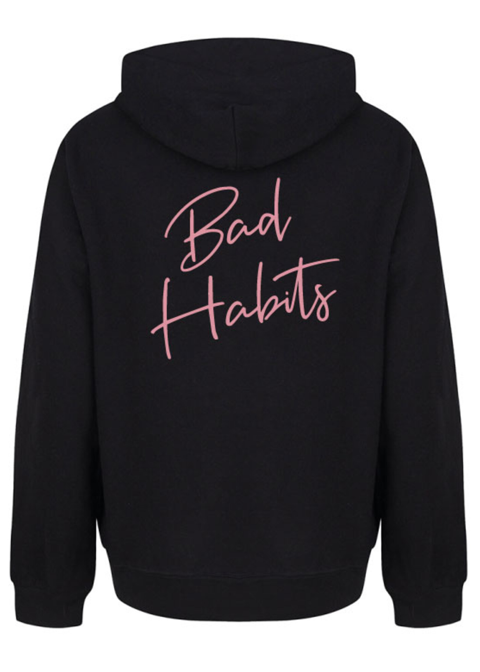 BAD HABITS SIGNATURE HOODIE SOFT PINK PRINT