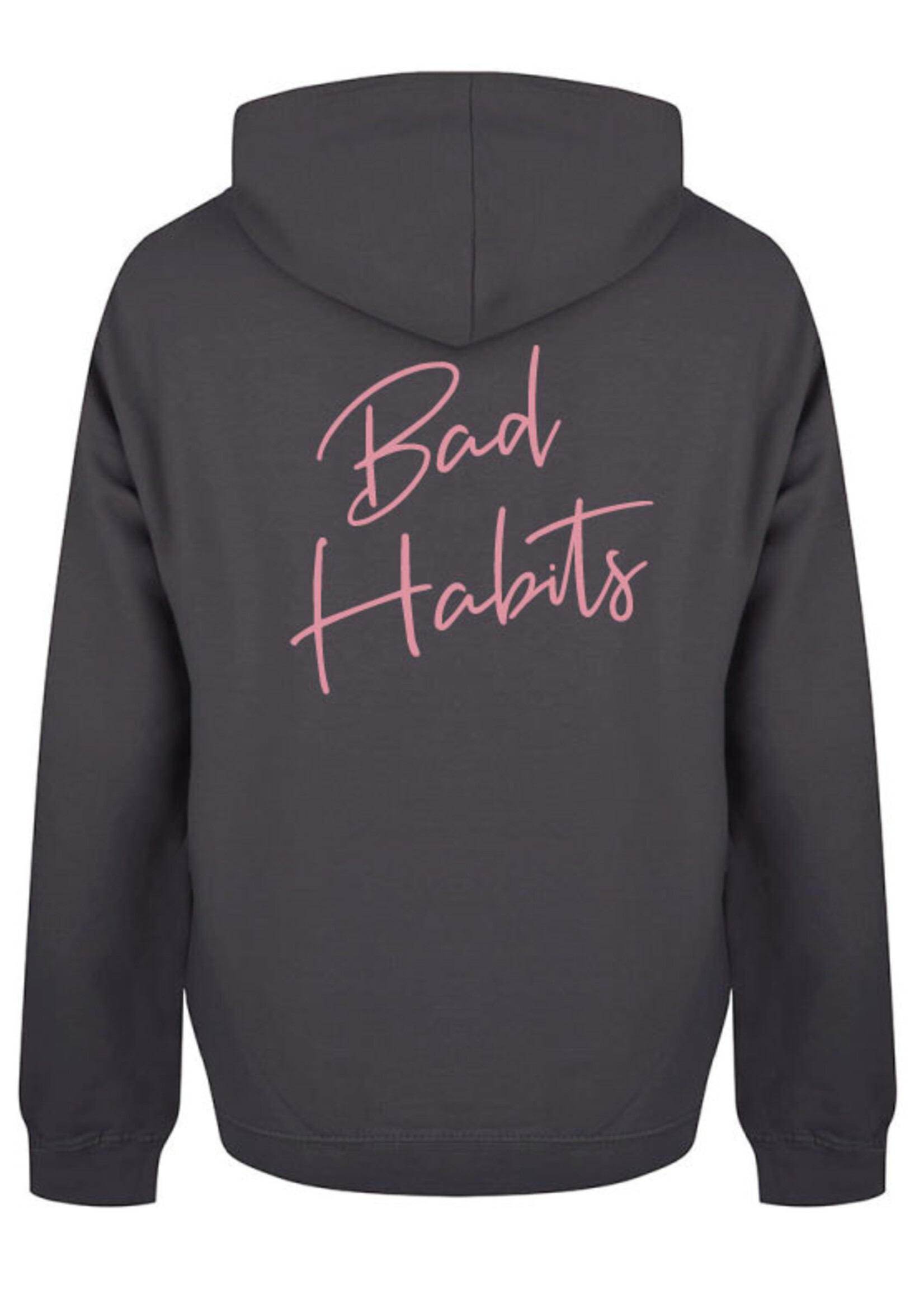 BAD HABITS SIGNATURE HOODIE SOFT PINK PRINT