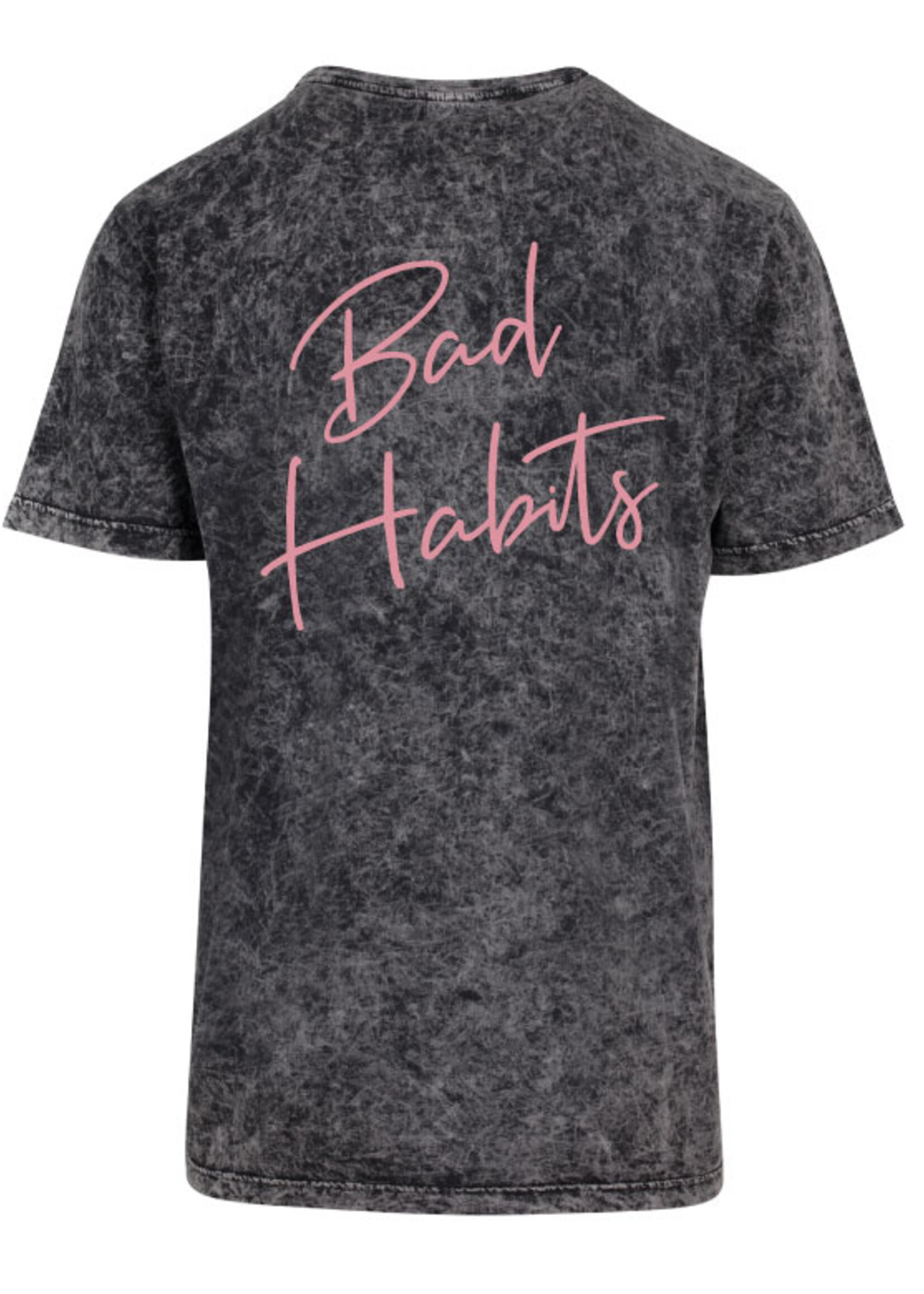 BAD HABITS SIGNATURE ACID TEE SOFT PINK PRINT