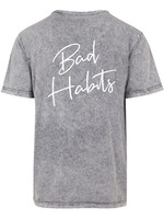 BAD HABITS SIGNATURE TEE ACID GREY
