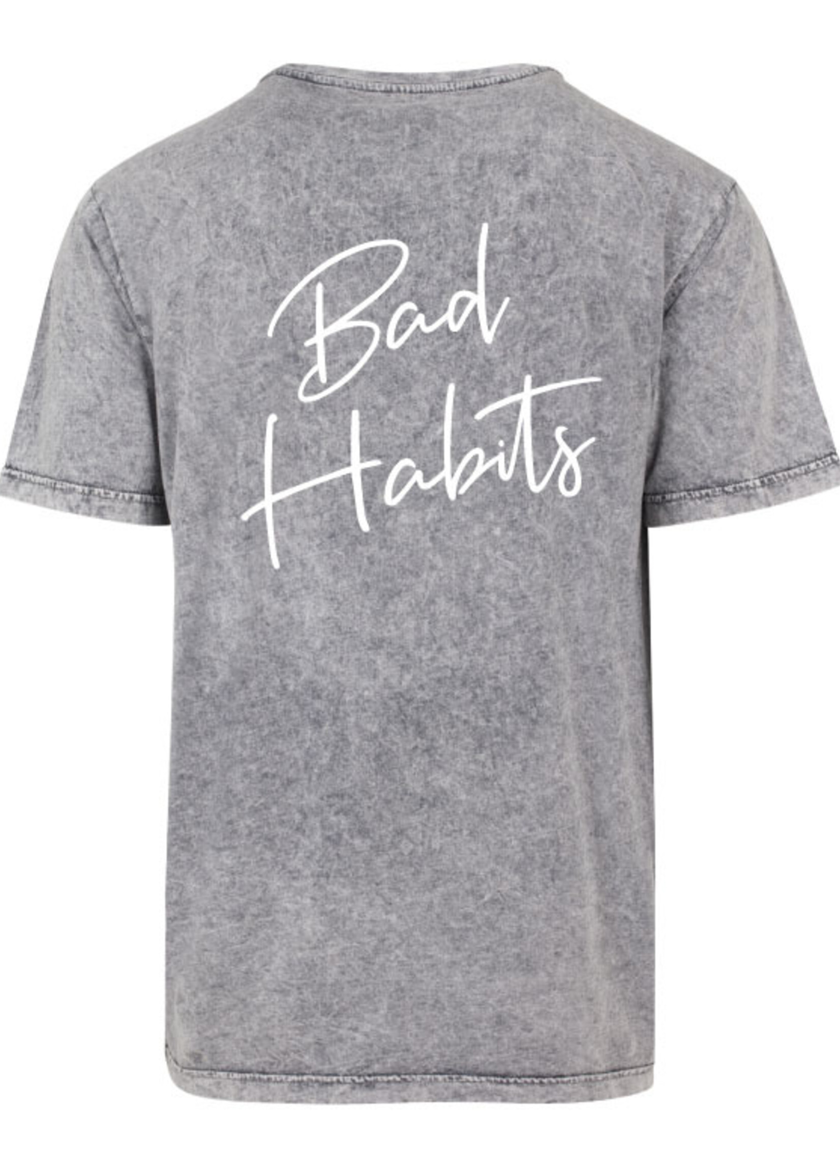 BAD HABITS SIGNATURE TEE ACID GREY