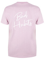 BAD HABITS SIGNATURE TEE SOFT PINK