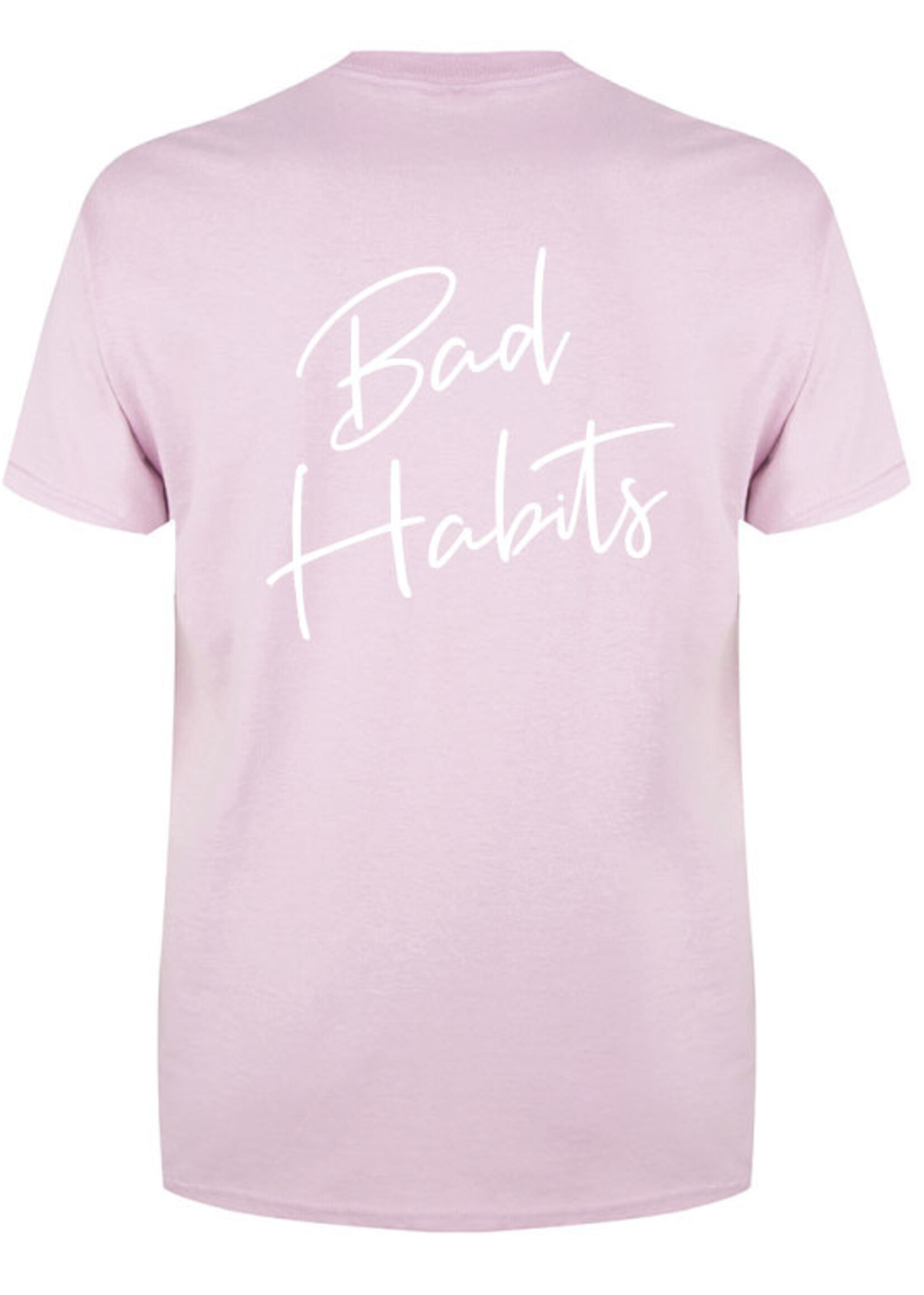 BAD HABITS SIGNATURE TEE SOFT PINK