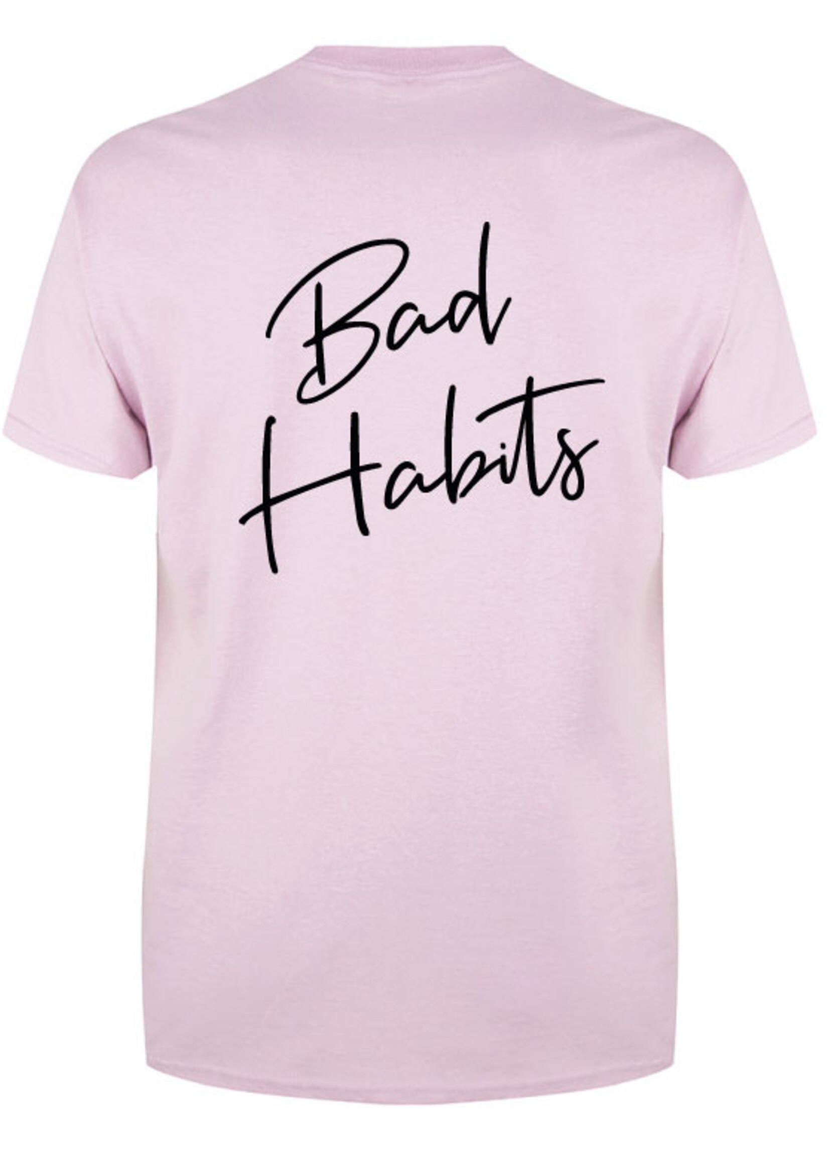 BAD HABITS SIGNATURE TEE SOFT PINK