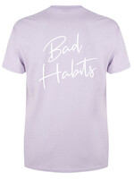 BAD HABITS SIGNATURE TEE SOFT LILAC