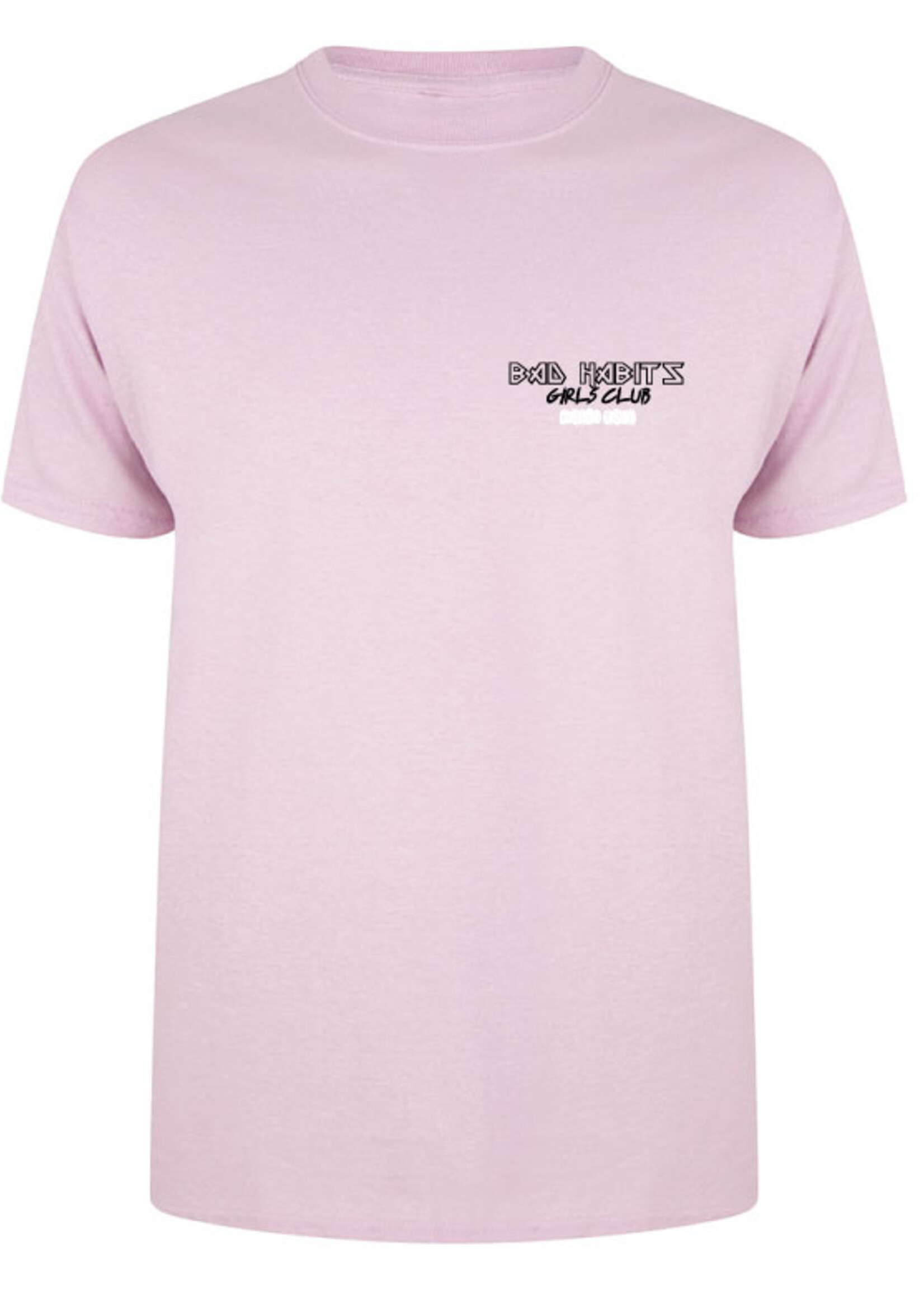 BAD HABITS GIRLS CLUB WORLD TOUR TEE SOFT PINK