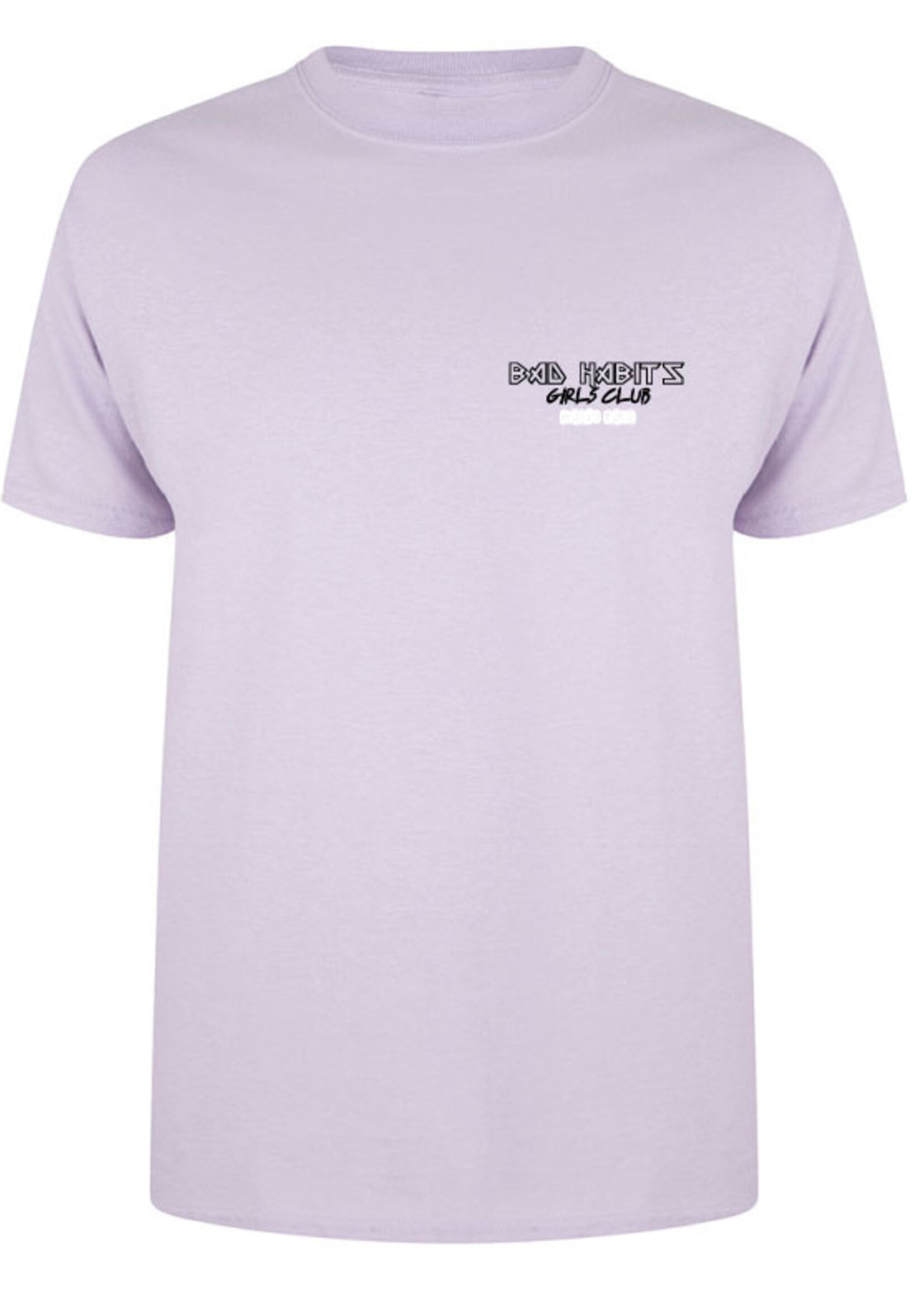 BAD HABITS GIRLS CLUB WORLD TOUR TEE SOFT LILAC