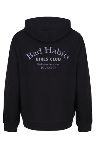 BAD HABITS GIRLS CLUB COUTURE HOODIE LILAC PRINT (CUSTOM) 