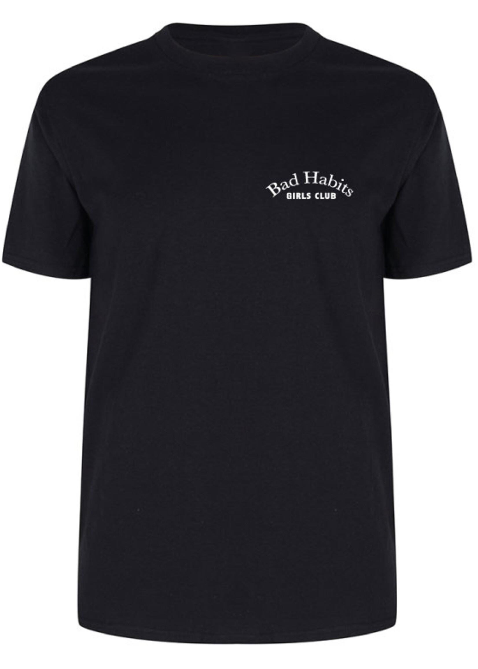 BAD HABITS GIRLS CLUB COUTURE TEE BLACK (CUSTOM)