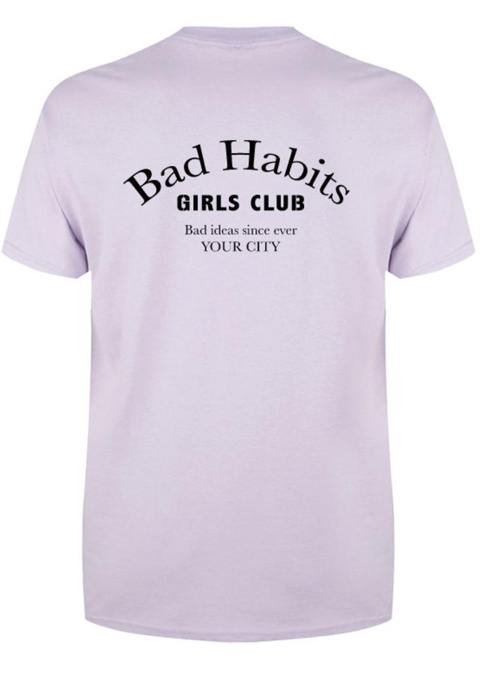 BAD HABITS GIRLS CLUB COUTURE TEE SOFT LILAC (CUSTOM)