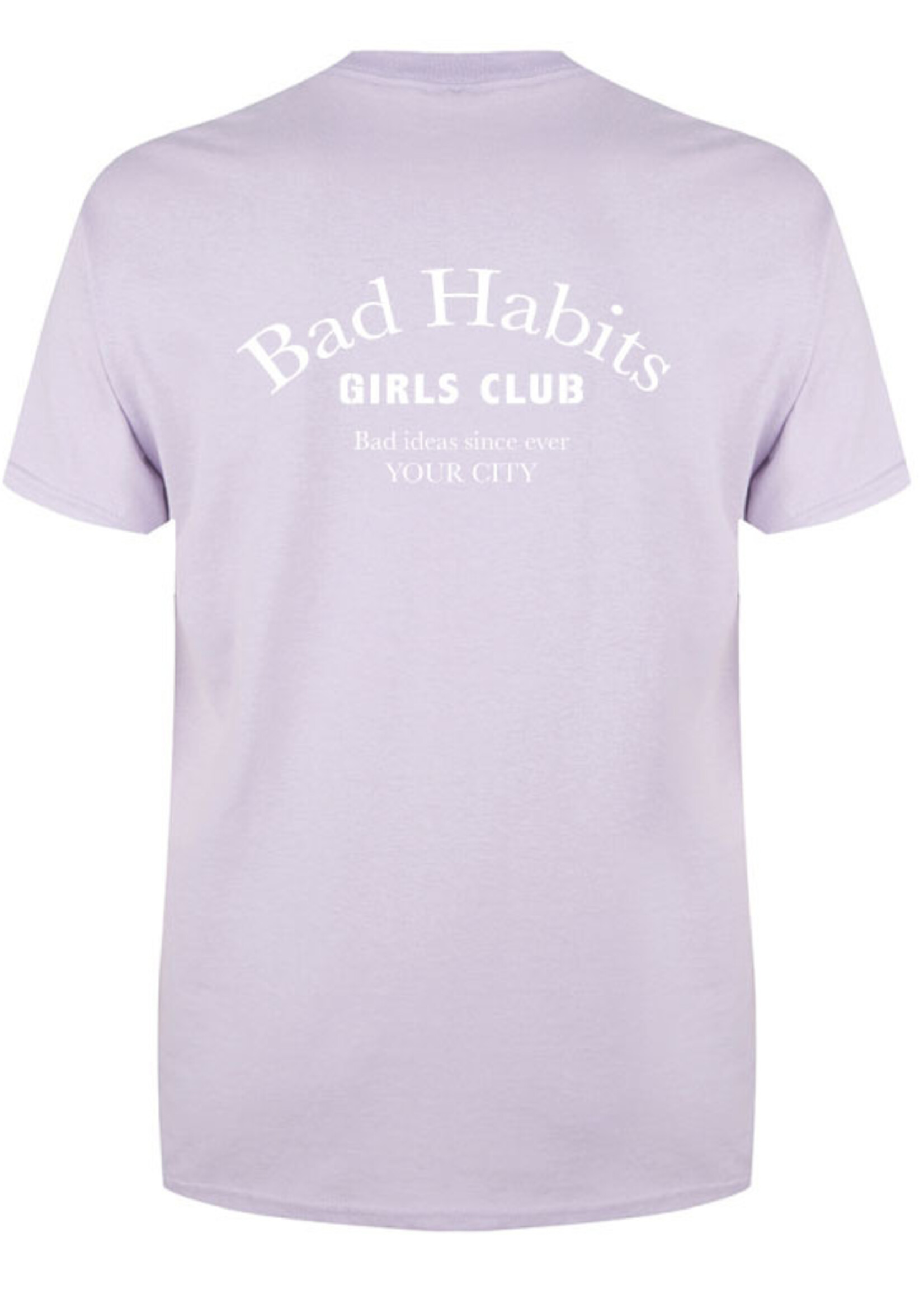 BAD HABITS GIRLS CLUB COUTURE TEE SOFT LILAC (CUSTOM)
