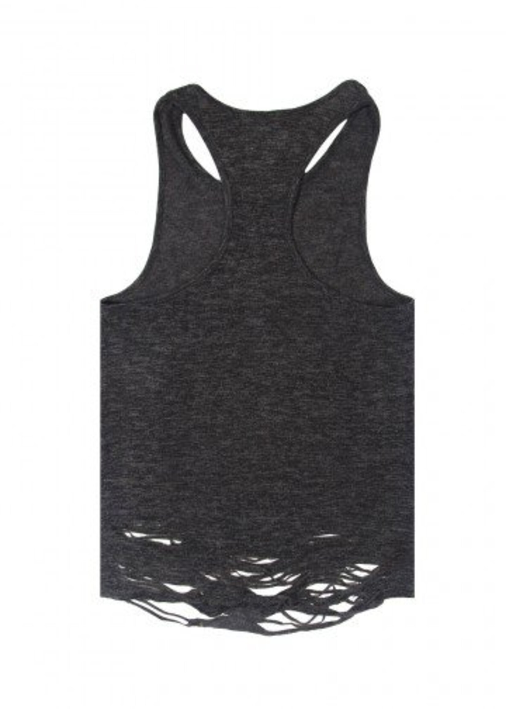 SIXTH JUNE DESTROYED TANK TOP GREY