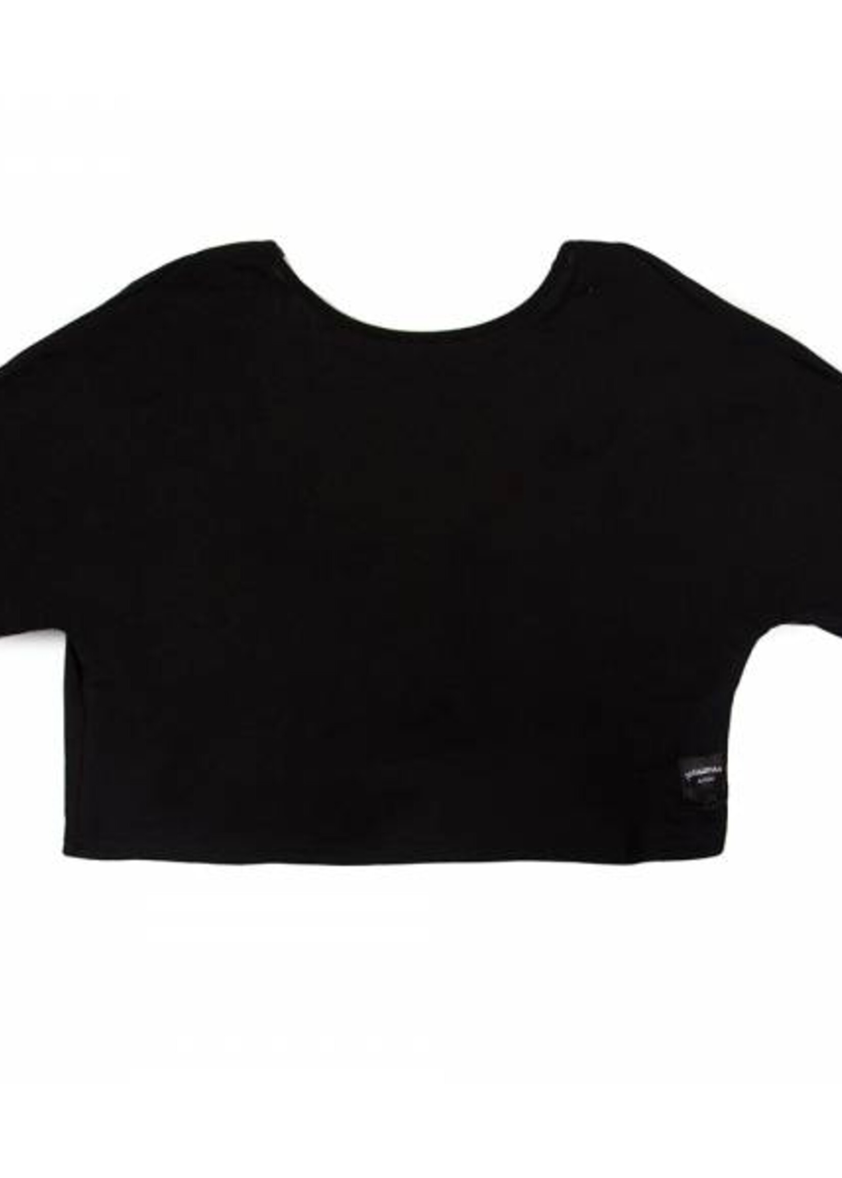 SIXTH JUNE TWISTED CROP TOP BLACK
