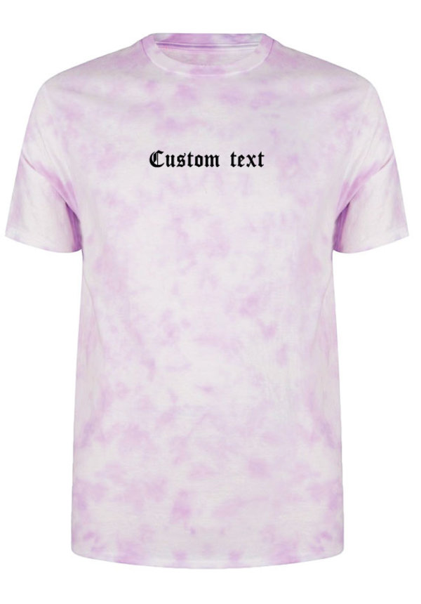 CUSTOM TEXT LA TIE DYE TEE - SUGAR\u0026spikes