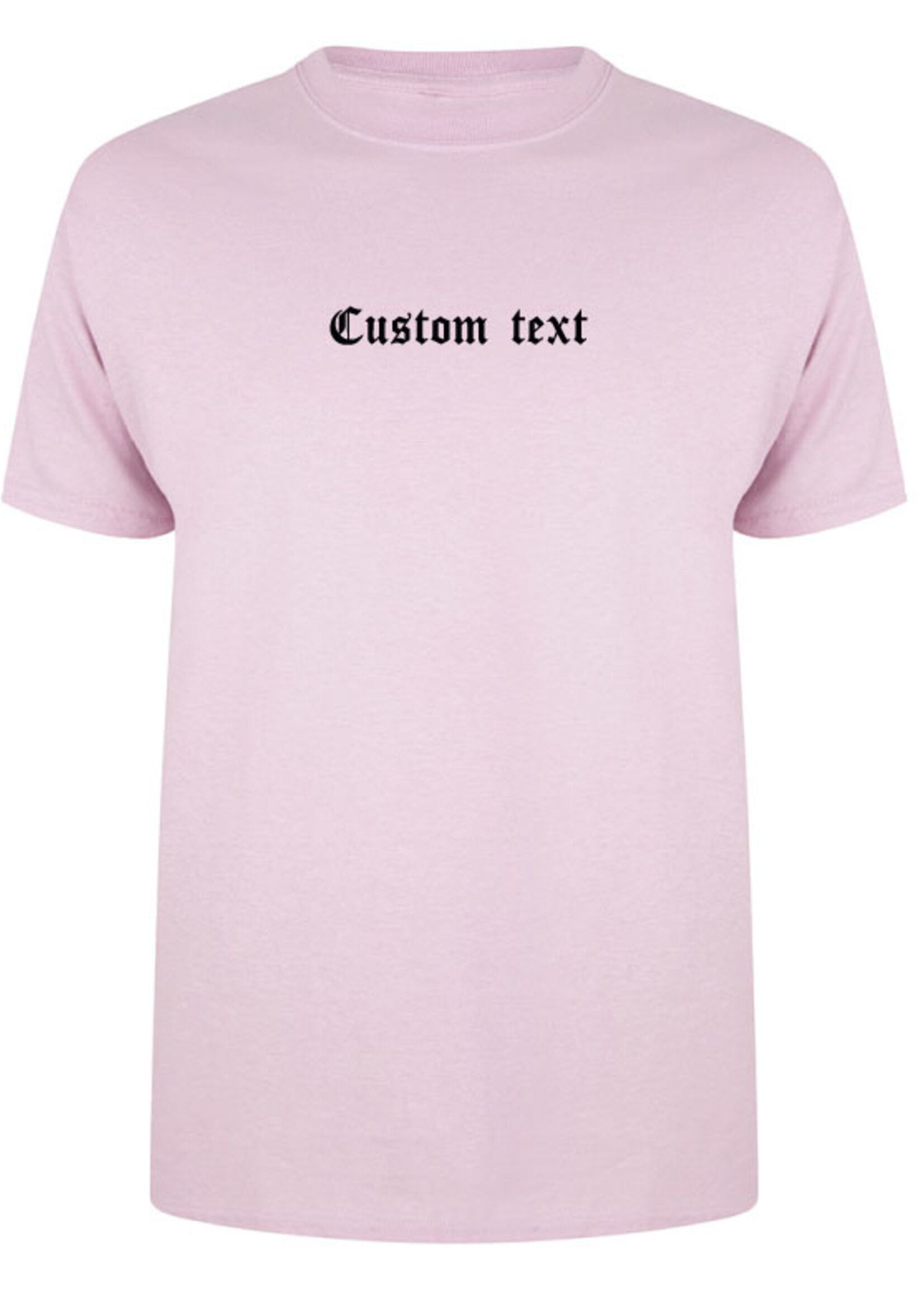 CUSTOM TEXT LA TEE PASTEL