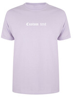 CUSTOM TEXT LA TEE PASTEL