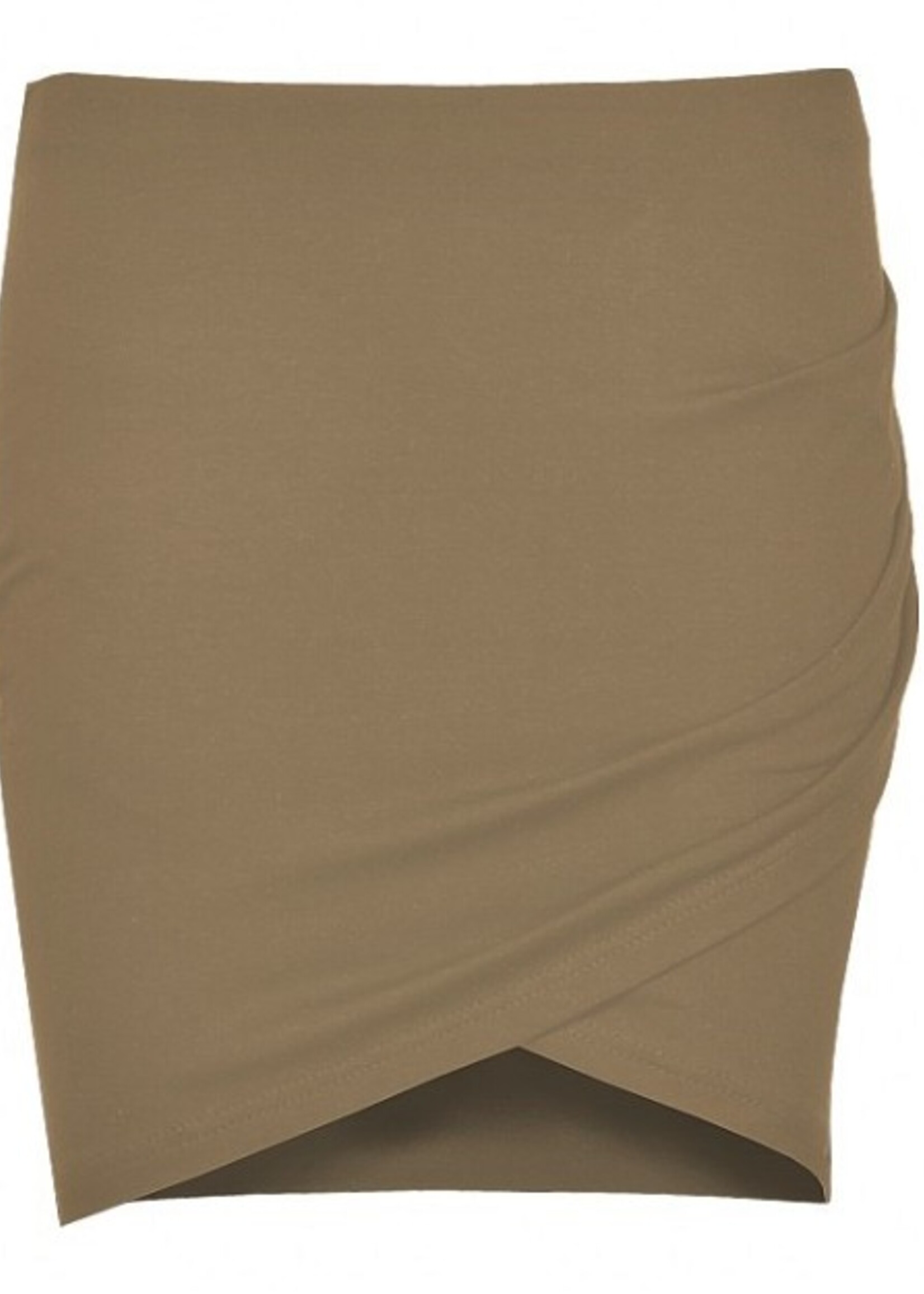 LA SISTERS WRAP MINI SKIRT ARMY