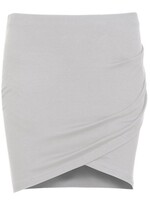 LA SISTERS WRAP MINI SKIRT GREY