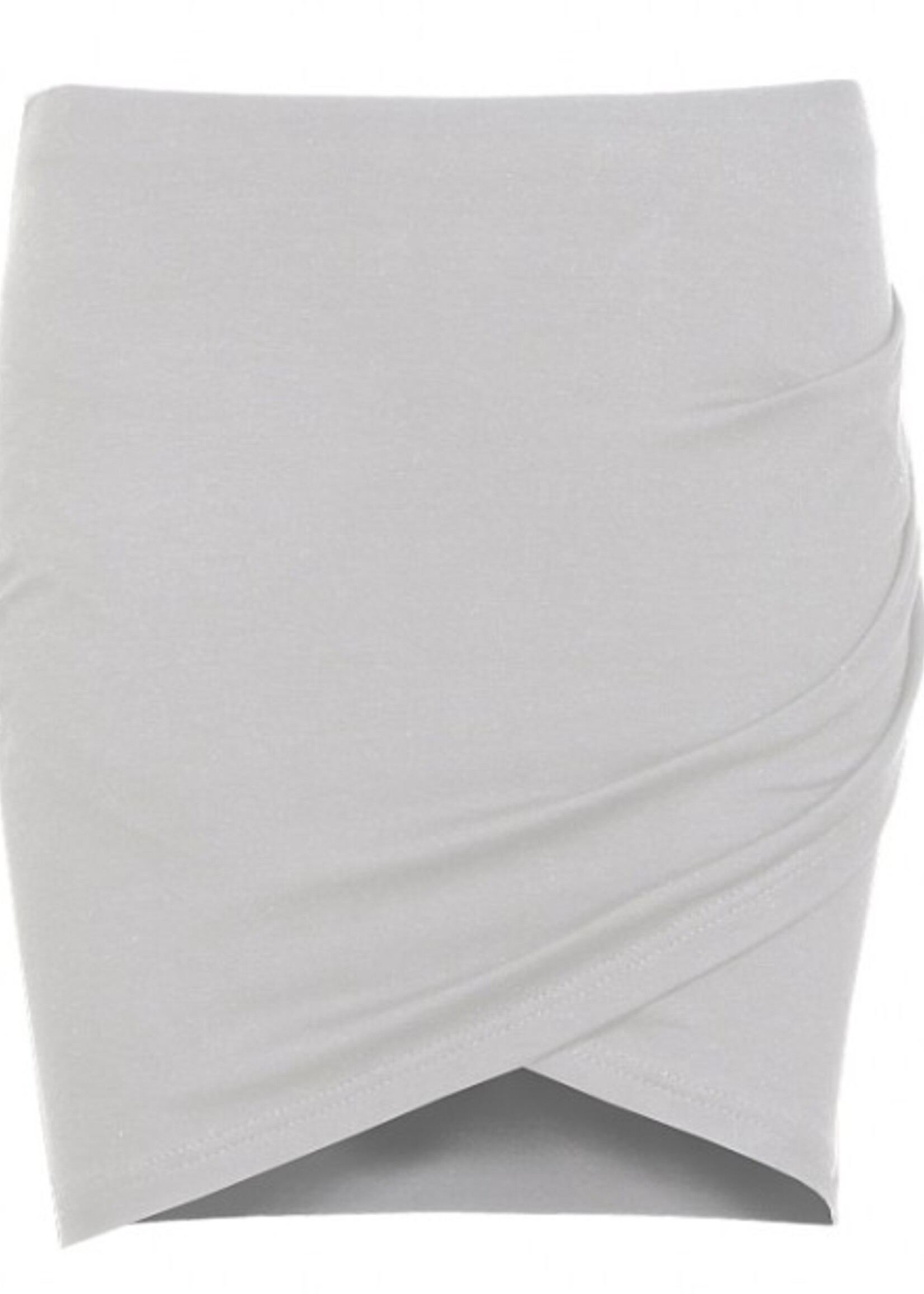LA SISTERS WRAP MINI SKIRT GREY