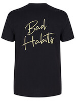 BAD HABITS SIGNATURE TEE BEIGE PRINT