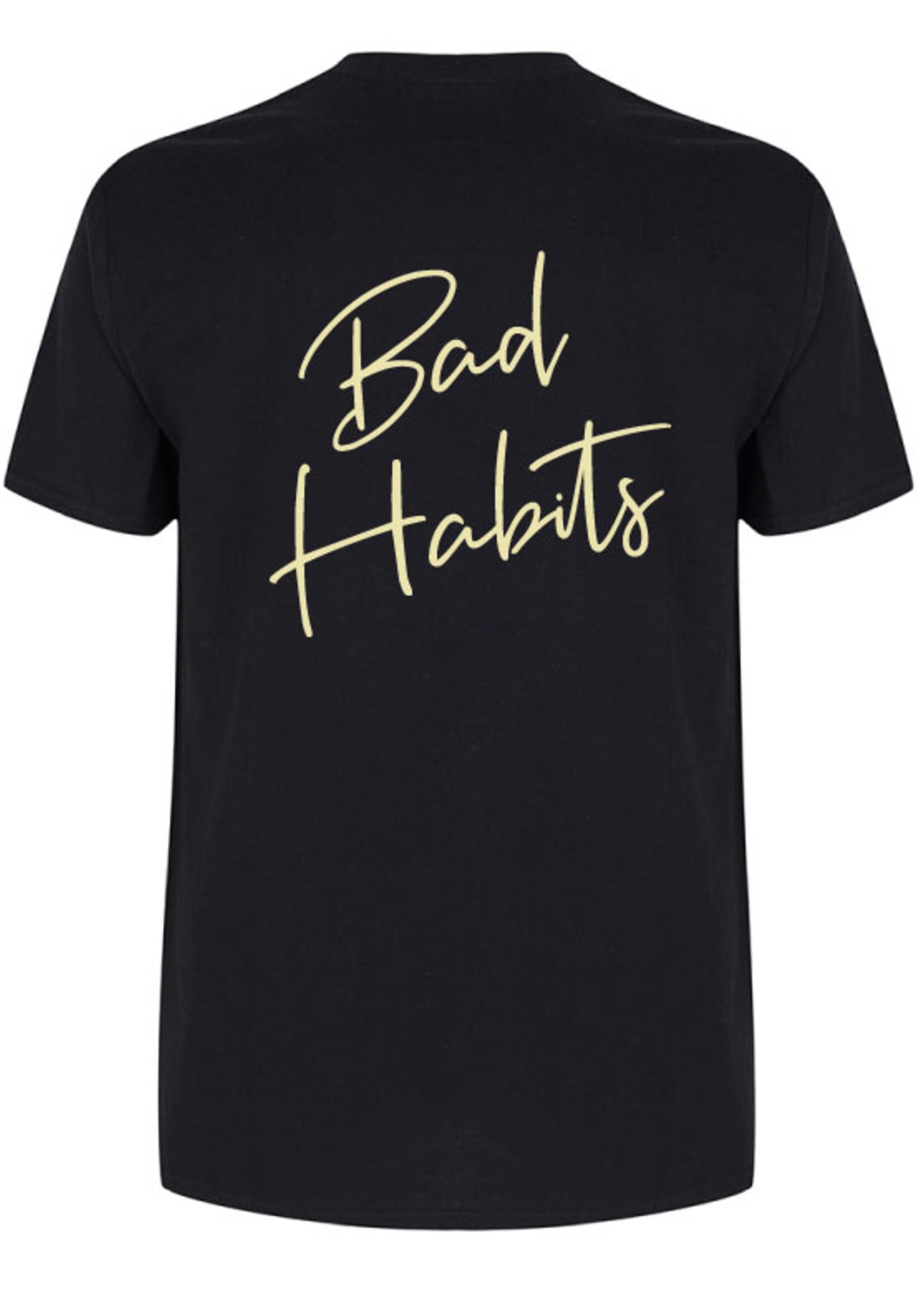 BAD HABITS SIGNATURE TEE BEIGE PRINT