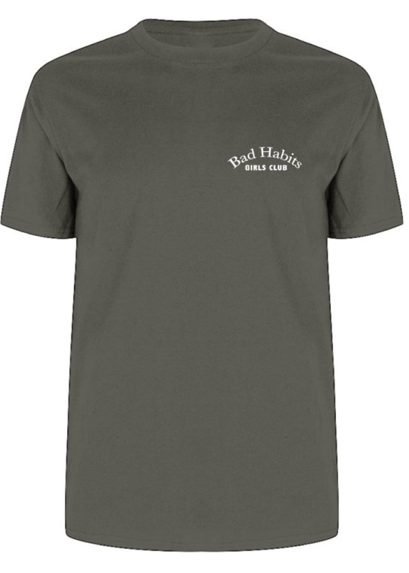 BAD HABITS GIRLS CLUB COUTURE TEE CHARCOAL (CUSTOM)