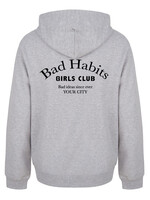 BAD HABITS GIRLS CLUB COUTURE HOODIE LIGHT GREY (CUSTOM)