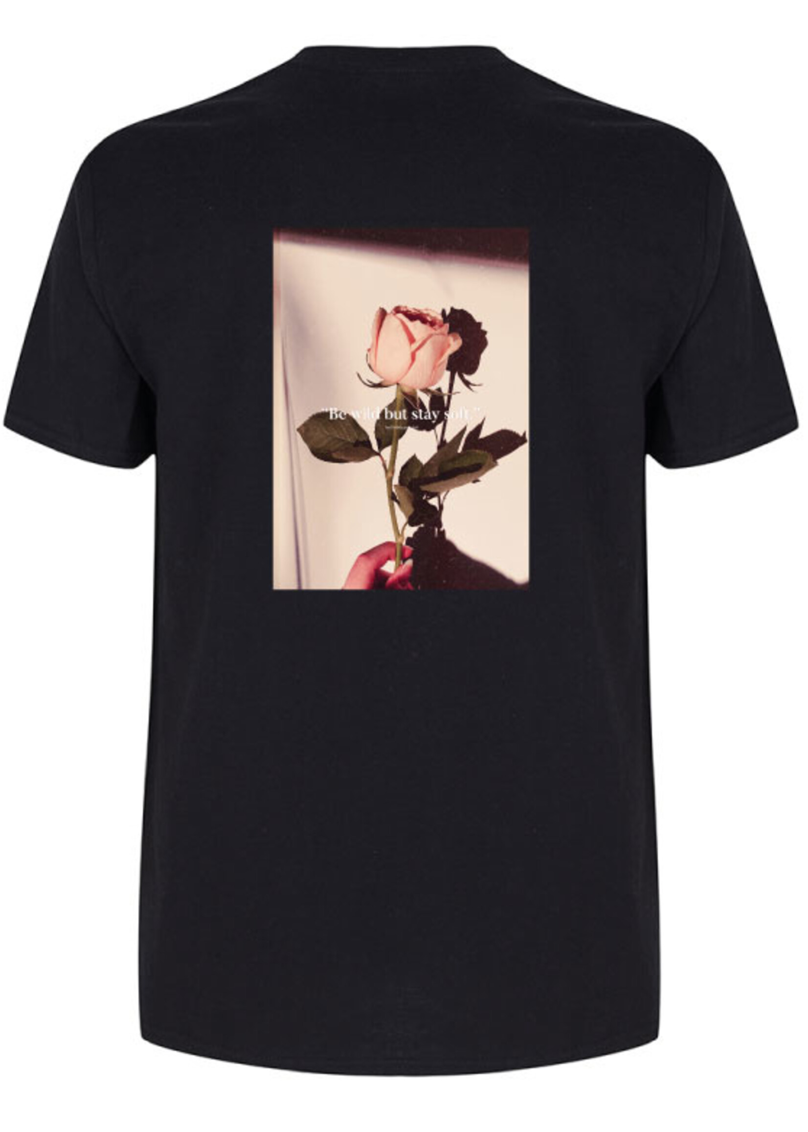 BE WILD STAY SOFT PHOTO TEE BLACK